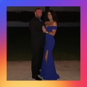 Royal blue long gown